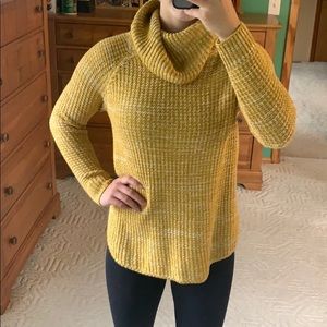 Mustard Yellow Turtleneck Sweater